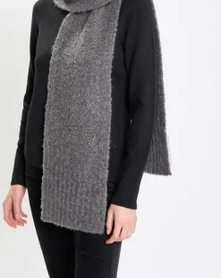 Online Marc O'Polo Echarpe en Laine mélangée chinée vert foncé