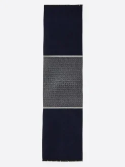 Discount Devred Echarpe fantaisie bleu marine - 180x45 cm