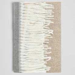 Homme Devred Echarpe Snude rayée écru foncé - 64x180 cm