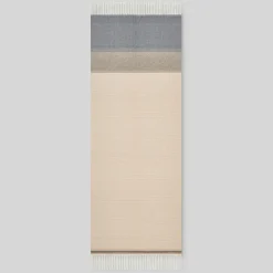 Homme Devred Echarpe Snude rayée écru foncé - 64x180 cm