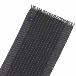 Homme Hackett London Echarpe Tennis à rayures gris foncé - 170x34 cm