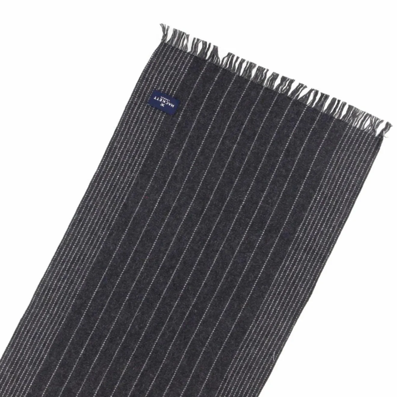 Homme Hackett London Echarpe Tennis à rayures gris foncé - 170x34 cm