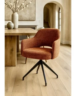 Uniqka Elba - Chaise en tissu et pieds métal