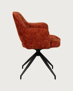 Uniqka Elba - Chaise en tissu et pieds métal