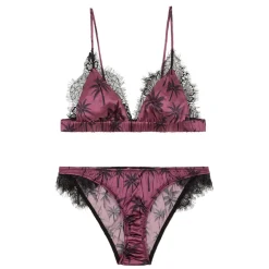 Sale Wild Ensemble soutien-gorge & culotte en Soie mélangée Vesta berry