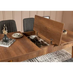 Wooden Art Ensemble Table + 2 Chaises + 1 Banc Vina 1053 beige/anthracite