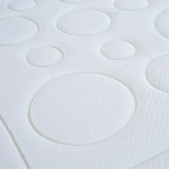 Bellecour Ensemble Tivoli Matelas Mémoire de forme + Sommier Bois blanc/noir - 160x200 cm