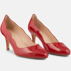 New Minelli Escarpins en Cuir Elo rouges - Talon 6 cm