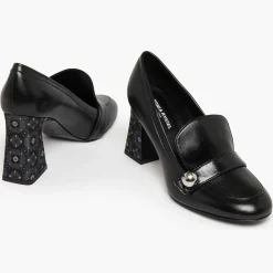 Online Sonia Rykiel Escarpins en Cuir Honfleur noirs - Talon 8.5 cm