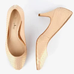 Sale Mellow Yellow Escarpins en Cuir Hullya roses - Talon 7 cm