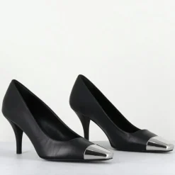 Clearance Garrice Lab Escarpins en Cuir kecha noirs - Talon : 7.5cm