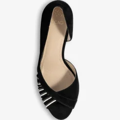 Femme Bocage Escarpins en Velours de Cuir Delaware noirs - Talon 8.5 cm