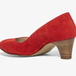 Femme Bocage Escarpins en Velours de Cuir Irlande rouges - Talon 5 cm