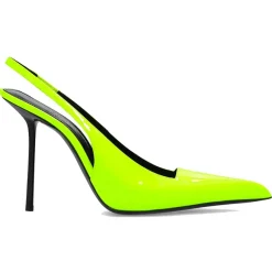 Best Saint Laurent Escarpins Kiss 105 à bride arrière jaunes