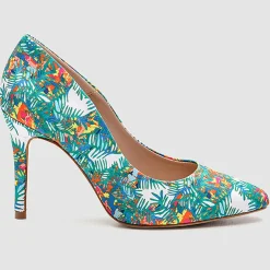 Femme Cosmoparis Escarpins Makea jungle multicolore - Talon 9 cm