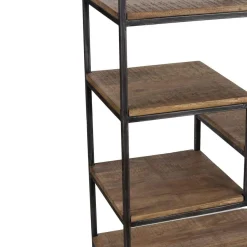 Bois & Chiffons Etagere 7 niveaux manguier stockholm naturel ciré - 70x35x170 cm