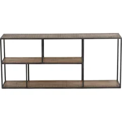 Bois & Chiffons Etagere basse manguier stockholm naturel ciré - 140x35x60 cm