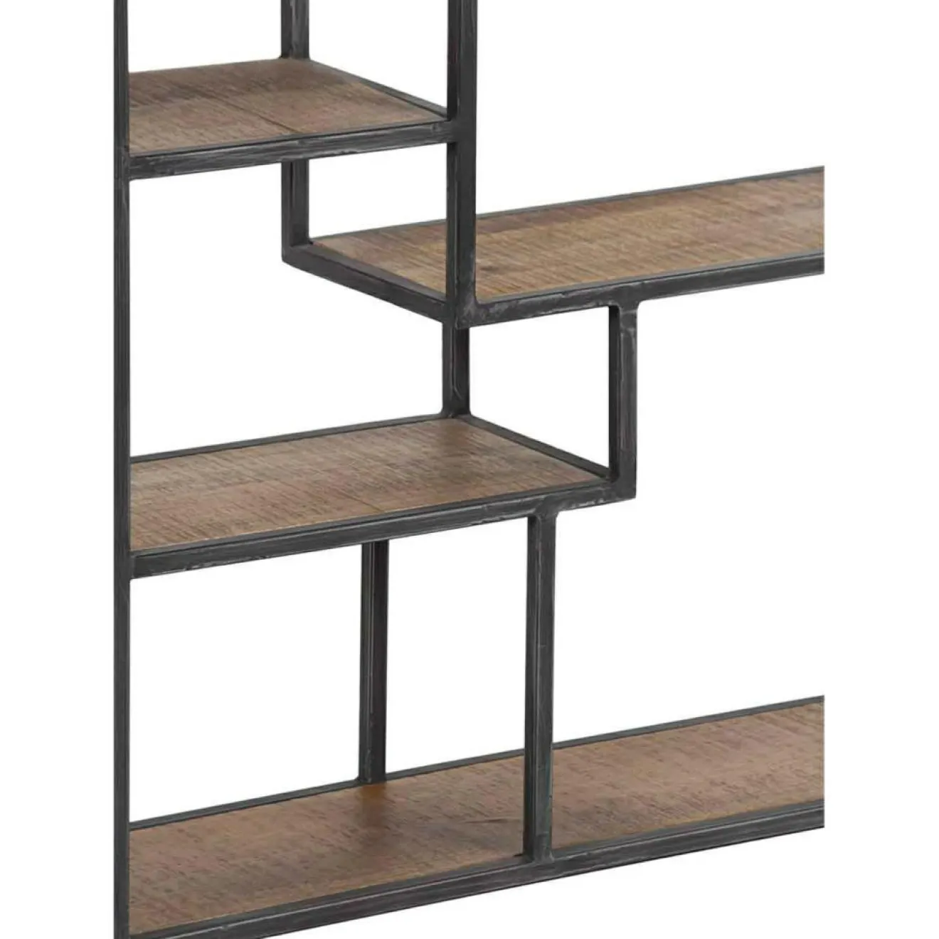 Outlet Bois & Chiffons Etagere destructurée bois manguier stockholm naturel ciré - 77x22x79 cm