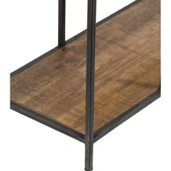 Clearance Bois & Chiffons Etagère 6 niveaux manguier stockholm naturel ciré - 84x35x188 cm