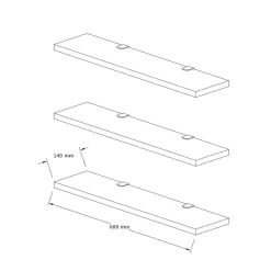 Online Homitis Etagère murale Boss blanche