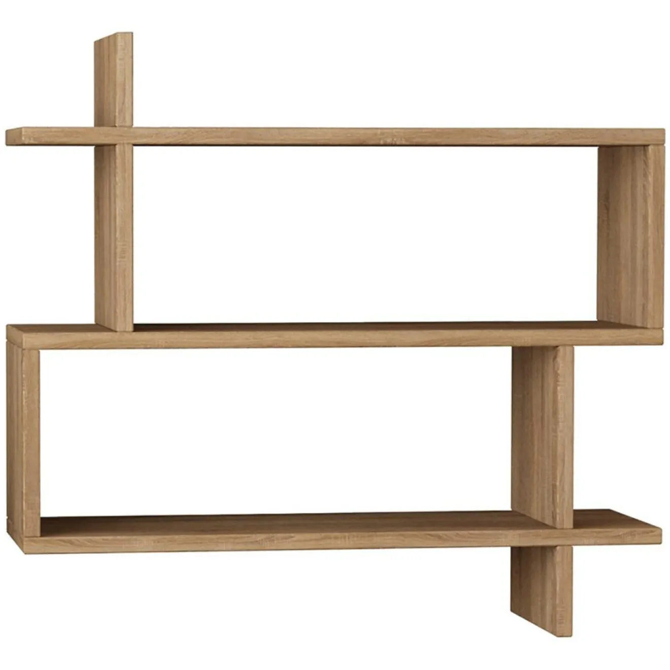 Wooden Art Etagère murale Paralel chêne - 70x65.5x22 cm