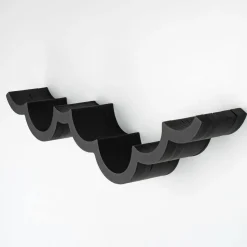 Homitis Etagère papier toilette wc018 noire - 62x9x16 cm