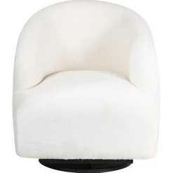 New Bois & Chiffons Fauteuil pivotant gubi blanc - 74x74x79 cm