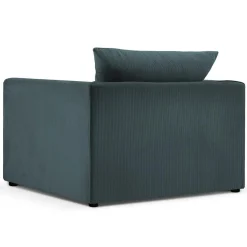 Mazzini Sofas Fauteuil Quince bleu - 97x92x80 cm