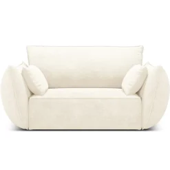 Mazzini Sofas Fauteuil Vanda beige clair - 128x100x85 cm