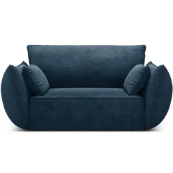 Best Mazzini Sofas Fauteuil Vanda bleu roi - 128x100x85 cm