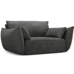 Mazzini Sofas Fauteuil Vanda gris - 128x100x85 cm
