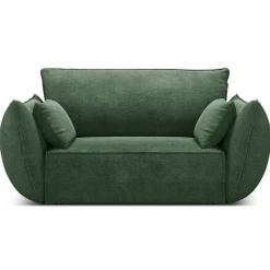 Mazzini Sofas Fauteuil Vanda vert bouteille - 128x100x85 cm