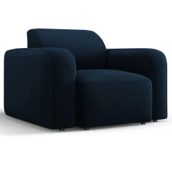 Mazzini Sofas Fauteuil Velours Jasmin bleu roi - 105x95x72 cm