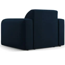 Mazzini Sofas Fauteuil Velours Jasmin bleu roi - 105x95x72 cm