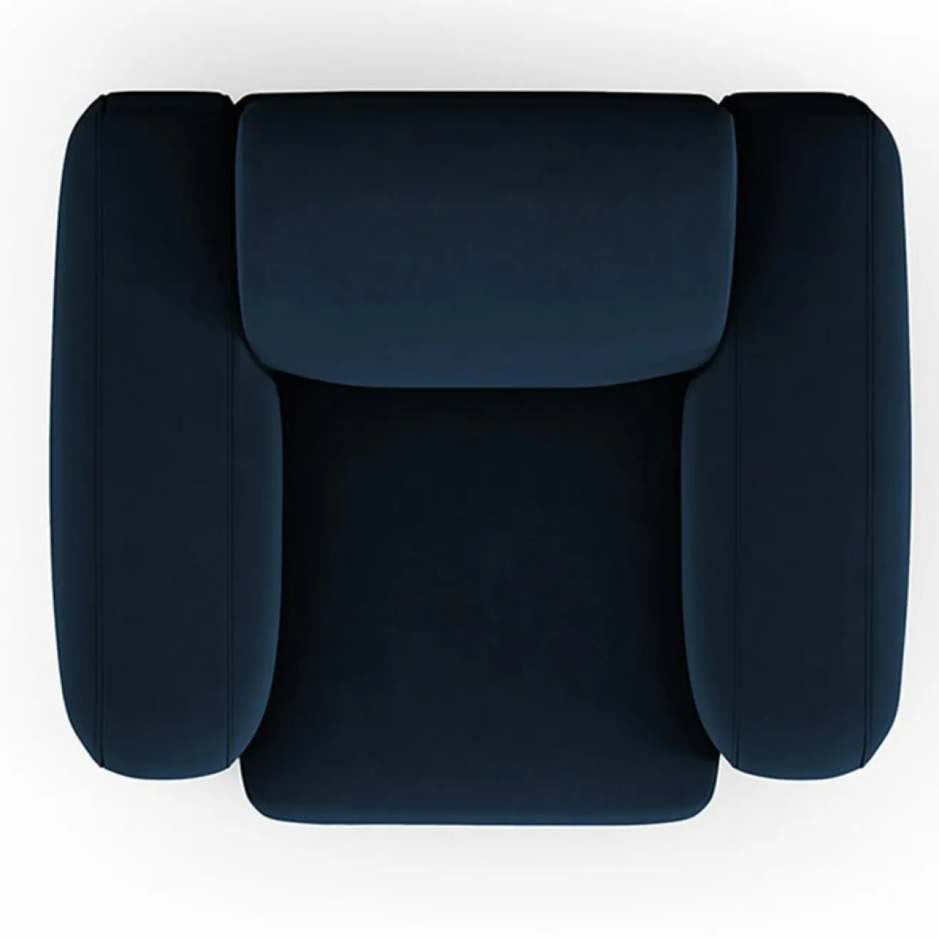 Mazzini Sofas Fauteuil Velours Jasmin bleu roi - 105x95x72 cm