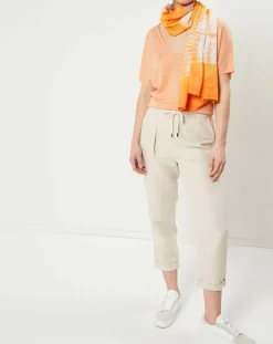 Online Caroll Foulard Livia tie and dye orange - 184x74 cm