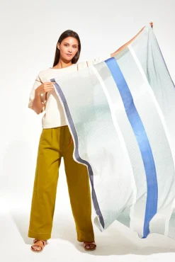 Femme Mapoesie Foulard Spectre Vert 100 X 190Cm