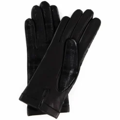 Discount Maison Fabre Gants en Cuir d'Agneau doublure Laine Ariana noirs