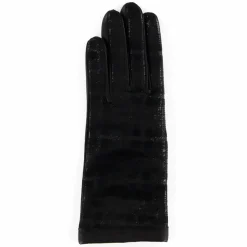 Discount Maison Fabre Gants en Cuir d'Agneau doublure Laine Ariana noirs