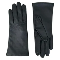 Femme Maison Fabre Gants en Cuir d'Agneau doublure Laine Victoire noirs