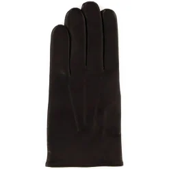 Homme Maison Fabre Gants en Cuir d'Agneau doublure Laine Heritage Rivoli marron foncé