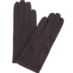 Outlet Maison Fabre Gants en Cuir d'Agneau doublure Textile Fanny camel