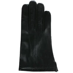 Homme Georges morand Gants en Cuir d'Agneau doublure maille noirs