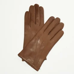Hot Maison Fabre Gants en Cuir d'Agneau Waves taupe