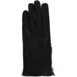 Homme Maison Fabre Gants en Cuir de Cerf doublure Laine Carlson noirs