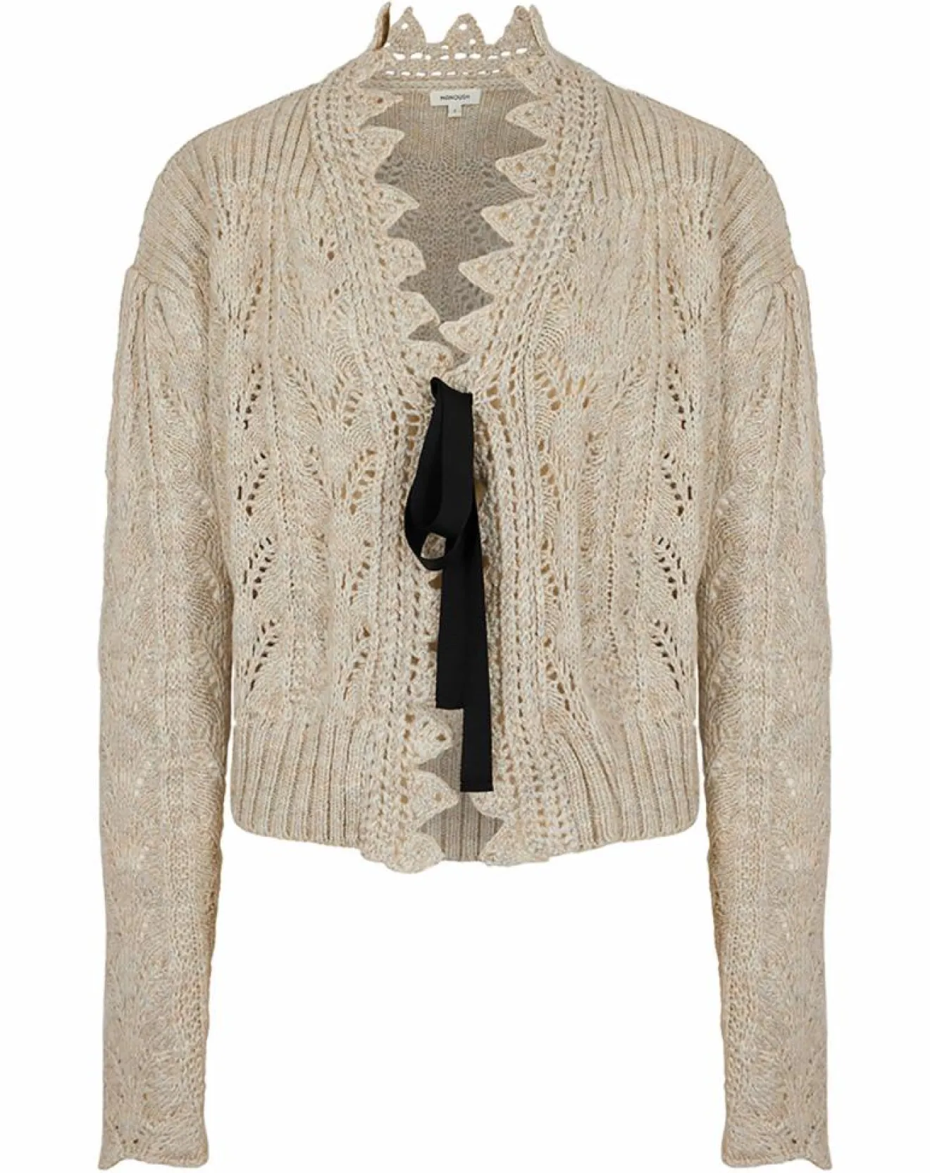 New Manoush Gilet ajouré Vintage beige