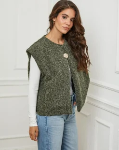 Femme L'Armoire de Suzette Gilet Alice kaki