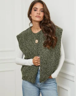 Femme L'Armoire de Suzette Gilet Alice kaki