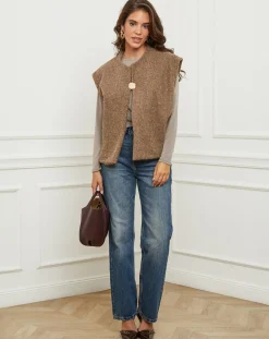 Best L'Armoire de Suzette Gilet Alice taupe