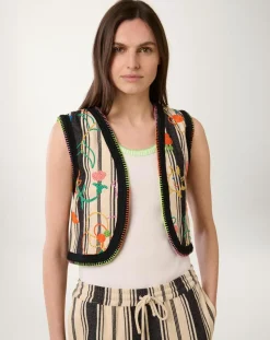 Discount Manoush Gilet Beldi stripes